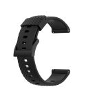 For Suunto 7 24mm Solid Color Silicone Watch Band(Black)
