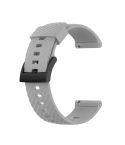 For Suunto 7 24mm Solid Color Silicone Watch Band(Grey)