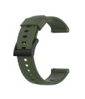 For Suunto 7 24mm Solid Color Silicone Watch Band(Army Green)