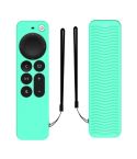 Silicone Protective Case Cover For Apple TV 4K 4th Siri Remote Controller(Ice Green)