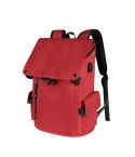 SJ02 13-15.6 inch Universal Large-capacity Laptop Backpack with USB Charging Port(Wine Red)