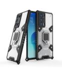 For OPPO Reno6 Pro+ 5G Space PC + TPU Ring Holder Protective Case(White)