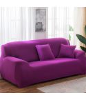 145-185cm Four Seasons Solid Color Elastic Full Coverage Non-slip Sofa Cover(Red Purple)