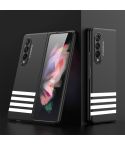 For Samsung Galaxy Z Fold3 5G GKK Ultra-thin Full Coverage Painted Protective Case(Four Bars Black)
