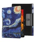 For Lenovo Yoga Smart Tab Color Drawing Pattern Horizontal Flip Leather Case with Two-folding Holder(Starry Sky)