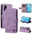 For OPPO Realme 7 5G / V5 5G Skin Feel Life Tree Metal Button Horizontal Flip Leather Case with Holder & Card Slot & Wallet & Photo Frame & Strap(Purple)
