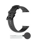 For Polar Vantage V2 Silicone Watch Band(Black)