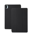 For Xiaomi Pad 5 / Pad 5 Pro Solid Color Magnetic Horizontal Flip Leather Case with Holder(Black)