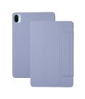 For Xiaomi Pad 5 / Pad 5 Pro Solid Color Magnetic Buckle Horizontal Flip Leather Case with Holder(Purple)