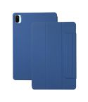 For Xiaomi Pad 5 / Pad 5 Pro Solid Color Magnetic Buckle Horizontal Flip Leather Case with Holder(Blue)