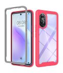For Huawei nova 8 Starry Sky Solid Color Series Shockproof PC + TPU Phone Case(Rose Red)