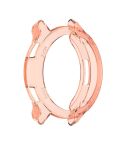 For Xiaomi Watch Color 2 Half Coverage Hollowed TPU Protective Case(Transparent Pink)