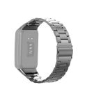 For OPPO Watch Free NFC Stainless Steel Three-bead Watch Band(Grey)