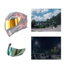 Motorcycle Helmet Visor Anti-UV Wind Shield Lens For AGV K1 / K3SV / K5(Electroplated Gold)