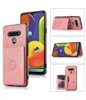 For LG Stylo 6 Calf Texture Magnetic Phone Case(Rose Gold)