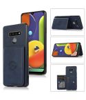 For LG Stylo 6 Calf Texture Magnetic Phone Case(Blue)