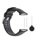 For Polar Vantage V2 Two-color Silicone Watch Band(Black Grey)