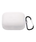 For OnePlus Buds Pro Silicone Earphone Protective Case with Hook(White)