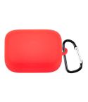 For OnePlus Buds Pro Silicone Earphone Protective Case with Hook(Red)