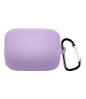 For OnePlus Buds Pro Silicone Earphone Protective Case with Hook(Purple)