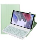 A220 Candy Color TPU Detachable Bluetooth Keyboard Leather Case with Bracket For Samsung Galaxy Tab A7 Lite 8.7 T220 / T225(Light Green)
