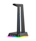 ONIKUMA ST-2 RGB Lighting Headset Holder Stand(Black)