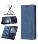 For Nokia G21 / G11 Magnetic RFID Blocking Anti-Theft Leather Phone Case(Blue)