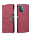For Nokia G11 / G21 Magnetic Splicing Leather Phone Case(Red)