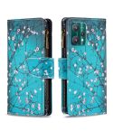 For OPPO Realme 9 Pro Colored Drawing Pattern Zipper Horizontal Flip Leather Phone Case with Holder & Card Slots & Wallet(Plum Blossom)
