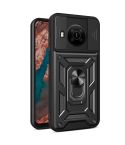 For Nokia X100 Sliding Camera Cover Design TPU + PC Protective Phone Case(Black)