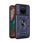 For Nokia X100 Sliding Camera Cover Design TPU + PC Protective Phone Case(Blue)