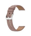 20mm Universal Genuine Leather Watch Band(Dark Pink)