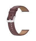 20mm Universal Genuine Leather Watch Band(Dark Brown)