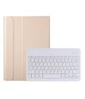 AK16 Lambskin Texture Bluetooth Keyboard Leather Case For Lenovo Tab 6 5G 10.3 inch(Gold)