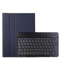 AK16 Lambskin Texture Bluetooth Keyboard Leather Case For Lenovo Tab 6 5G 10.3 inch(Blue)