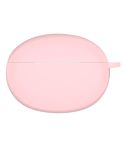 Solid Color Silicone Earphone Protective Case For OPPO Enco X2(Pink)
