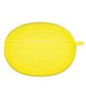 Solid Color Silicone Earphone Protective Case For OPPO Enco X2(Yellow)