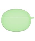 Solid Color Silicone Earphone Protective Case For OPPO Enco X2(Matcha Green)