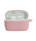Solid Color Silicone Earphone Protective Case For Jabra Elite 4(Pink)