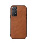 For Xiaomi Redmi Note 11 Pro Global Cowhide Texture PU Phone Case(Brown)