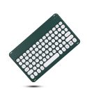X4 Universal Round Keys Panel Spray Color Bluetooth Keyboard(Dark Night Green)