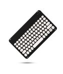 X4 Universal Round Keys Panel Spray Color Bluetooth Keyboard(Black + White)