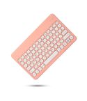 X4 Universal Round Keys Panel Spray Color Bluetooth Keyboard(Orange Pink)