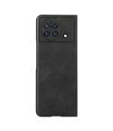 For vivo X Fold Precise Hole Cowhide Texture PU Phone Case(Black)