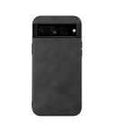 For Google Pixel 7 Pro 5G Cowhide Texture PU Phone Case(Black)