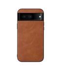 For Google Pixel 7 5G Cowhide Texture PU Phone Case(Brown)