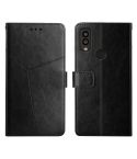 For Kyocera Android One S9 Y Stitching Horizontal Flip Leather Phone Case(Black)