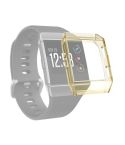 For Fitbit Ionic Full Coverage TPU Watch Case(Transparent Yellow)