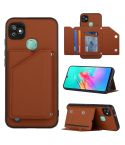 For Infinix Smart HD 2021-X612 Skin Feel PU + TPU + PC Phone Case(Brown)