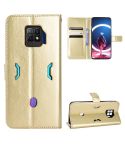 For ZTE nubia Red Magic 7 Pro Crazy Horse Texture Horizontal Flip Phone Leather Case(Gold)